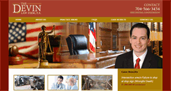 Desktop Screenshot of devinlaw.com